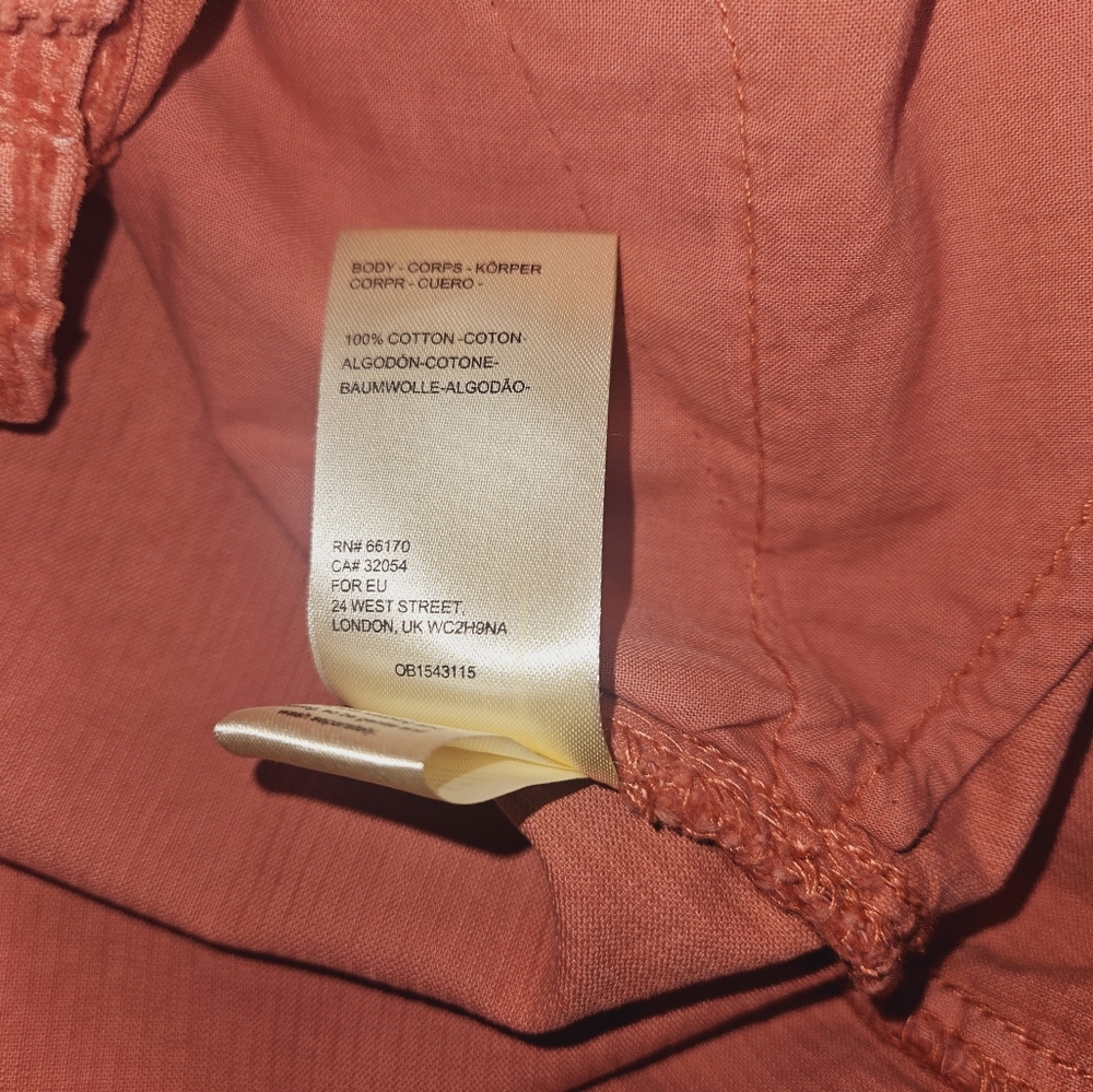 NWT FREE PEOPLE Corduroy myrrh pale rust mini skirt, Size 2 - Picture 7 of 9